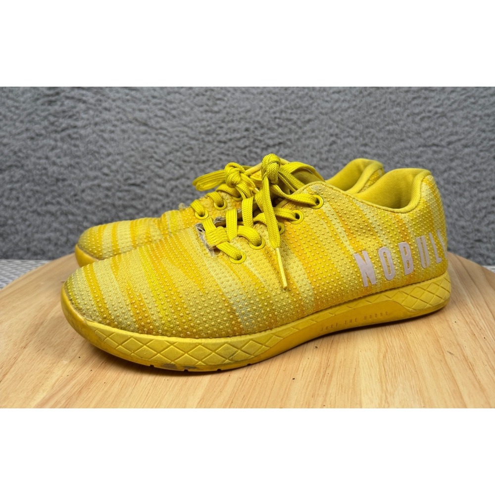 Nobull Unisex‎ Knit Runner Yellow Running Shoes Sneakers M4 W 7.5